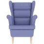 Sillón de tela azul vaquero 74x84x100 cm de , Sillones - Ref: Foro24-4016906, Precio: 189,24 €, Descuento: %
