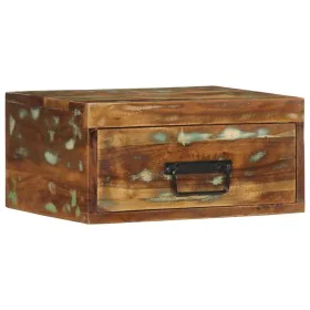 Mesita de noche de pared madera maciza reciclada de , Mesitas de noche - Ref: Foro24-4017453, Precio: 53,93 €, Descuento: %