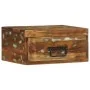 Mesita de noche de pared madera maciza reciclada de , Mesitas de noche - Ref: Foro24-4017453, Precio: 53,93 €, Descuento: %