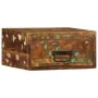 Mesita de noche de pared madera maciza reciclada de , Mesitas de noche - Ref: Foro24-4017453, Precio: 53,93 €, Descuento: %