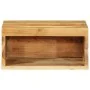 Muebles de TV de pared 2 uds madera maciza de acacia by , CD and DVD storage - Ref: Foro24-4017472, Price: 72,66 €, Discount: %