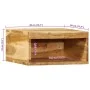 Muebles de TV de pared 2 uds madera maciza de acacia by , CD and DVD storage - Ref: Foro24-4017472, Price: 72,66 €, Discount: %