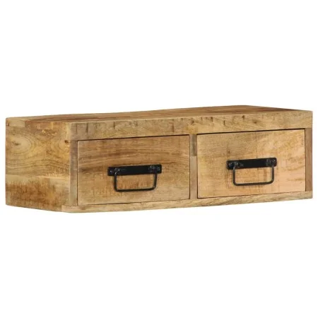 Mueble de TV de pared madera maciza de mango rugosa 60x30x19 cm von , CD- und DVD-Speicher - Ref: Foro24-4017458, Preis: 92,3...