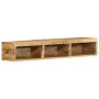 Mueble de TV de pared madera maciza mango rugosa 100x30x19 cm von , CD- und DVD-Speicher - Ref: Foro24-4017479, Preis: 110,64...