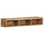 Mueble de TV de pared madera maciza mango rugosa 100x30x19 cm von , CD- und DVD-Speicher - Ref: Foro24-4017479, Preis: 110,64...