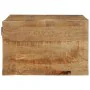 Mueble de TV de pared madera maciza mango rugosa 100x30x19 cm von , CD- und DVD-Speicher - Ref: Foro24-4017479, Preis: 110,64...