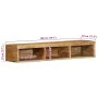 Mueble de TV de pared madera maciza mango rugosa 100x30x19 cm von , CD- und DVD-Speicher - Ref: Foro24-4017479, Preis: 110,64...