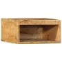 Muebles de TV de pared 2 uds madera maciza de mango rugosa de , Almacenamiento para CD y DVD - Ref: Foro24-4017470, Precio: 9...