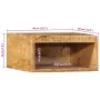 Muebles de TV de pared 2 uds madera maciza de mango rugosa de , Almacenamiento para CD y DVD - Ref: Foro24-4017470, Precio: 9...