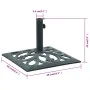 Base de sombrilla de hierro fundido verde 12 kg 49 cm de vidaXL, Bases para sombrillas - Ref: Foro24-47866, Precio: 68,01 €, ...
