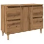 Mueble de lavabo madera ingeniería roble artisan 80x33x60 cm de , Tocadores de baño - Ref: Foro24-857127, Precio: 95,32 €, De...