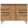 Mueble de lavabo madera ingeniería roble artisan 80x33x60 cm de , Tocadores de baño - Ref: Foro24-857127, Precio: 95,32 €, De...