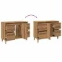 Mueble de lavabo madera ingeniería roble artisan 80x33x60 cm de , Tocadores de baño - Ref: Foro24-857127, Precio: 95,32 €, De...