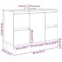 Mueble de lavabo madera ingeniería roble artisan 80x33x60 cm de , Tocadores de baño - Ref: Foro24-857127, Precio: 95,32 €, De...