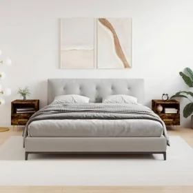 Mesita noche 2 uds madera ingeniería roble ahumado 40x35x47,5cm by , Nightstands - Ref: Foro24-827415, Price: 70,54 €, Discou...