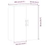 Armario de pared madera de ingeniería envejecida 69,5x34x90 cm by , Sideboards - Ref: Foro24-857294, Price: 89,81 €, Discount: %