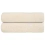 Toallas de ducha 2 uds 100% algodón crema 70x140 cm 360 gsm de , Toallas - Ref: Foro24-137001, Precio: 26,91 €, Descuento: %