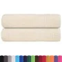 Toallas de ducha 2 uds 100% algodón crema 70x140 cm 360 gsm de , Toallas - Ref: Foro24-137001, Precio: 26,91 €, Descuento: %