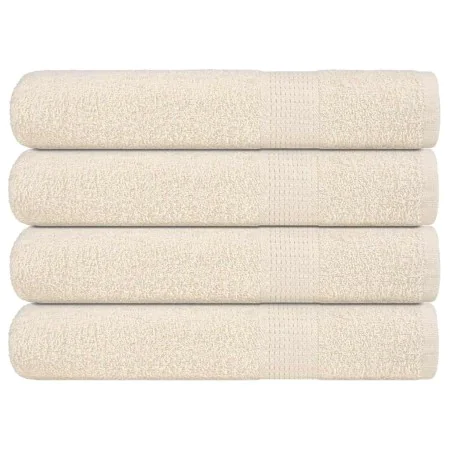 Toallas de sauna 4 uds 100% algodón crema 80x200 cm 360 gsm de , Toallas - Ref: Foro24-137008, Precio: 54,61 €, Descuento: %