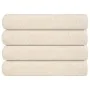 Toallas de sauna 4 uds 100% algodón crema 80x200 cm 360 gsm de , Toallas - Ref: Foro24-137008, Precio: 54,61 €, Descuento: %