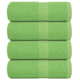 Toallas invitados 4 uds algodón verde manzana 30x50 cm 360 gsm de , Toallas - Ref: Foro24-137020, Precio: 15,58 €, Descuento: %