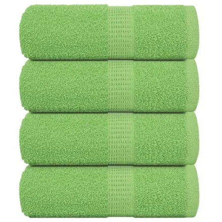 Toallas invitados 4 uds algodón verde manzana 30x50 cm 360 gsm de , Toallas - Ref: Foro24-137020, Precio: 15,58 €, Descuento: %