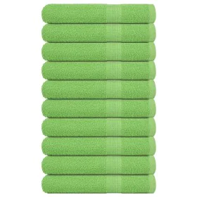 Toallas 10 uds verde manzana 100x200 cm 360 gsm de , Toallas - Ref: Foro24-137036, Precio: 129,99 €, Descuento: %