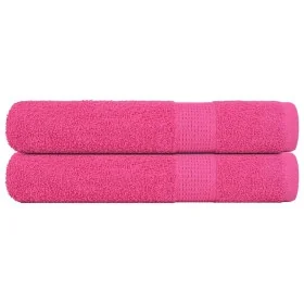 Toallas de sauna 2 uds 100% algodón rosa 80x200 cm 360 gsm de , Toallas - Ref: Foro24-137055, Precio: 28,63 €, Descuento: %