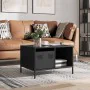 Mesa de centro acero laminado en frío negro 68,5x50x43,5 cm by , Coffee table - Ref: Foro24-851280, Price: 68,38 €, Discount: %