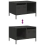 Mesa de centro acero laminado en frío negro 68,5x50x43,5 cm by , Coffee table - Ref: Foro24-851280, Price: 68,38 €, Discount: %
