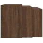 Mesas apilables 3 pzas madera contrachapada color roble marrón de , Mesas auxiliares - Ref: Foro24-858539, Precio: 61,56 €, D...