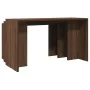 Mesas apilables 3 pzas madera contrachapada color roble marrón de , Mesas auxiliares - Ref: Foro24-858539, Precio: 61,56 €, D...