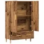 Aparador de madera de ingeniería madera vieja 70x31x115 cm de , Aparadores - Ref: Foro24-856914, Precio: 104,48 €, Descuento: %