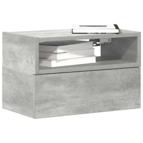 Mesitas de noche de pared 2 uds gris hormigón 45x26x28,5 cm de , Mesitas de noche - Ref: Foro24-858603, Precio: 61,03 €, Desc...