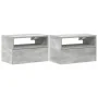 Mesitas de noche de pared 2 uds gris hormigón 45x26x28,5 cm de , Mesitas de noche - Ref: Foro24-858603, Precio: 61,03 €, Desc...