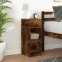 Mesilla de noche con cajón roble ahumado 25x31x66 cm de , Mesitas de noche - Ref: Foro24-858622, Precio: 48,82 €, Descuento: %