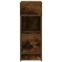 Mesilla de noche con cajón roble ahumado 25x31x66 cm de , Mesitas de noche - Ref: Foro24-858622, Precio: 48,82 €, Descuento: %