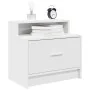 Mesillas de noche con cajón 2 uds blanco 51x31x47 cm de , Mesitas de noche - Ref: Foro24-858669, Precio: 70,75 €, Descuento: %