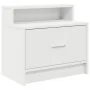 Mesillas de noche con cajón 2 uds blanco 51x31x47 cm de , Mesitas de noche - Ref: Foro24-858669, Precio: 70,75 €, Descuento: %