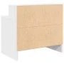 Mesillas de noche con cajón 2 uds blanco 51x31x47 cm de , Mesitas de noche - Ref: Foro24-858669, Precio: 70,75 €, Descuento: %