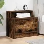 Mesilla de noche con cajón roble ahumado 51x31x47 cm de , Mesitas de noche - Ref: Foro24-858676, Precio: 42,04 €, Descuento: %