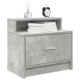 Mesilla de noche con cajón gris hormigón 51x31x47 cm de , Mesitas de noche - Ref: Foro24-858674, Precio: 40,62 €, Descuento: %