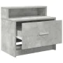 Mesilla de noche con cajón gris hormigón 51x31x47 cm de , Mesitas de noche - Ref: Foro24-858674, Precio: 40,62 €, Descuento: %