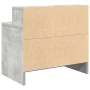 Mesilla de noche con cajón gris hormigón 51x31x47 cm de , Mesitas de noche - Ref: Foro24-858674, Precio: 40,62 €, Descuento: %