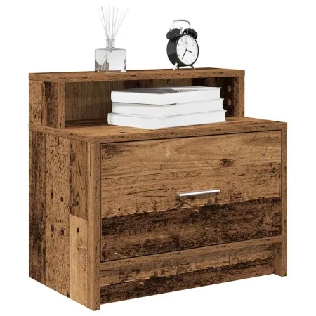 Mesillas de noche con cajón 2 uds madera vieja 51x31x47 cm de , Mesitas de noche - Ref: Foro24-858683, Precio: 70,68 €, Descu...