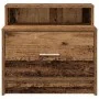 Mesillas de noche con cajón 2 uds madera vieja 51x31x47 cm de , Mesitas de noche - Ref: Foro24-858683, Precio: 70,68 €, Descu...