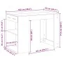 Escritorio con cajón estante madera contrachapada roble sonoma by , Kitchen and dining tables - Ref: Foro24-858688, Price: 95...