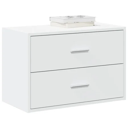 Armario con 2 cajones blanco 60x31x40 cm madera de ingeniería de , Cajoneras - Ref: Foro24-858821, Precio: 78,42 €, Descuento: %