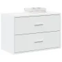 Armario con 2 cajones blanco 60x31x40 cm madera de ingeniería de , Cajoneras - Ref: Foro24-858821, Precio: 78,42 €, Descuento: %