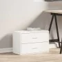 Armario con 2 cajones blanco 60x31x40 cm madera de ingeniería de , Cajoneras - Ref: Foro24-858821, Precio: 78,42 €, Descuento: %